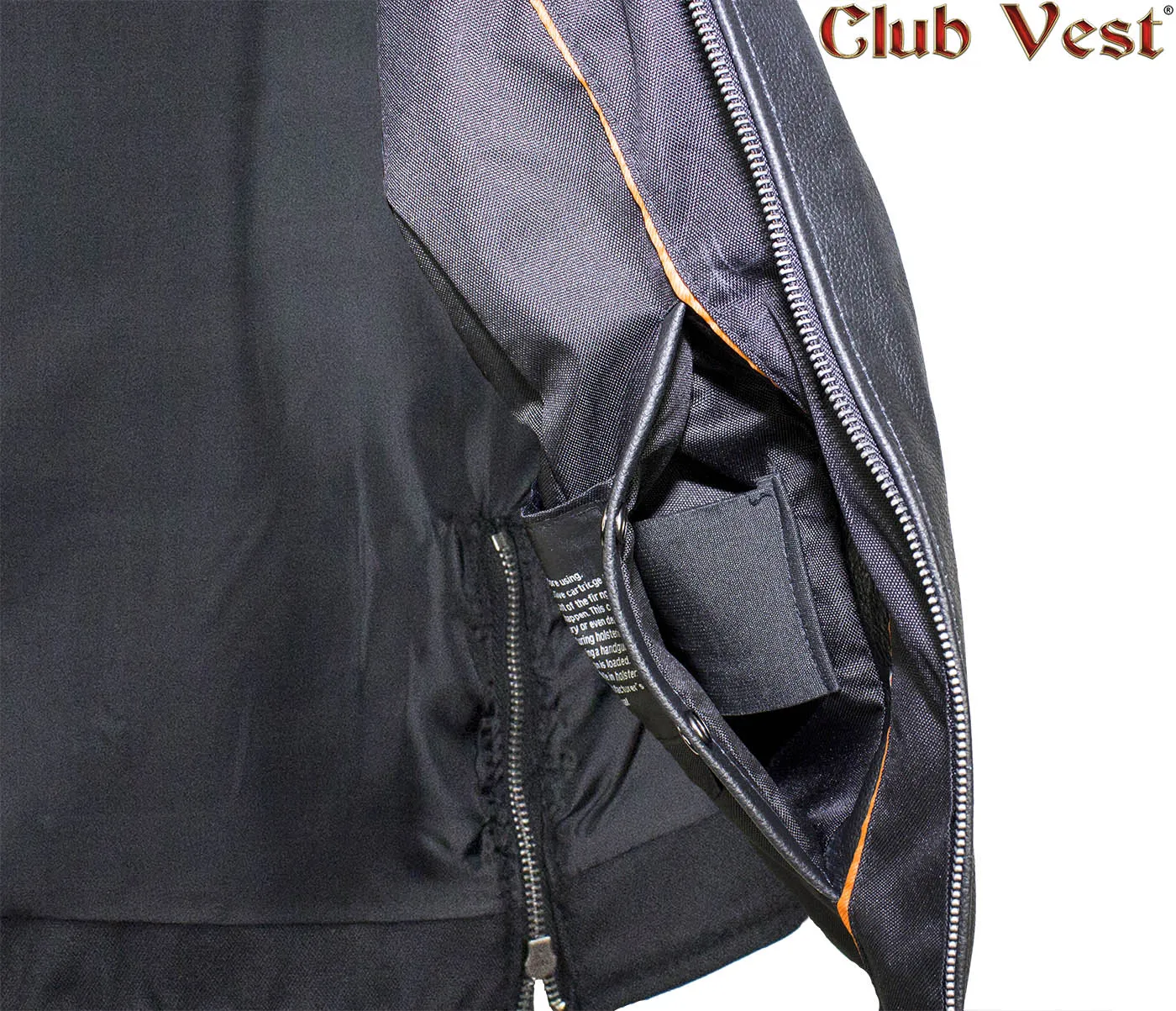 Women's Leather Gun Pocket Vest by Club Vest®