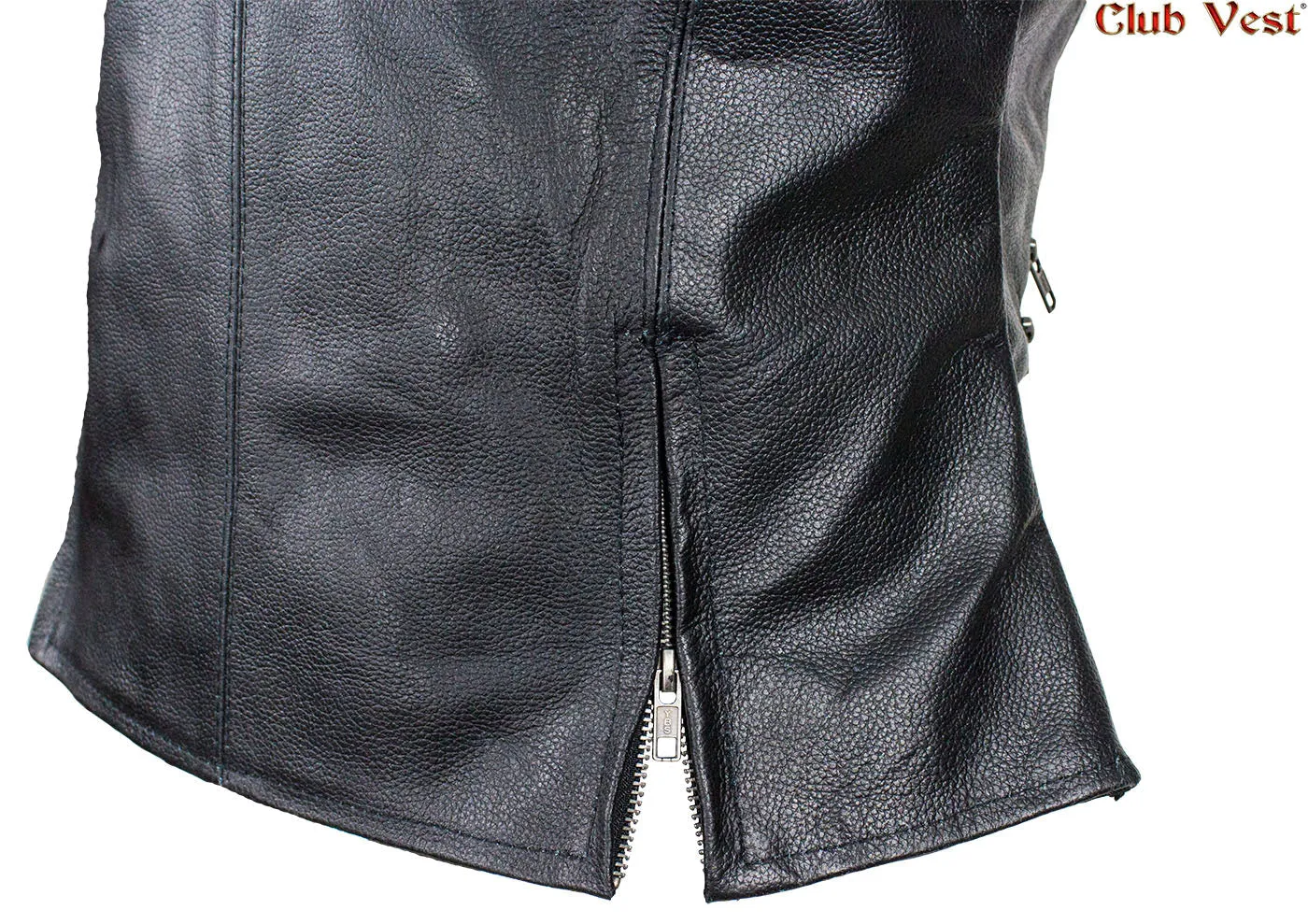 Women's Leather Gun Pocket Vest by Club Vest®