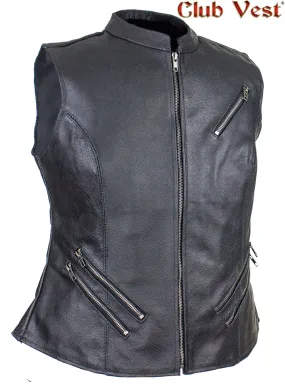 Women's Leather Gun Pocket Vest by Club Vest®