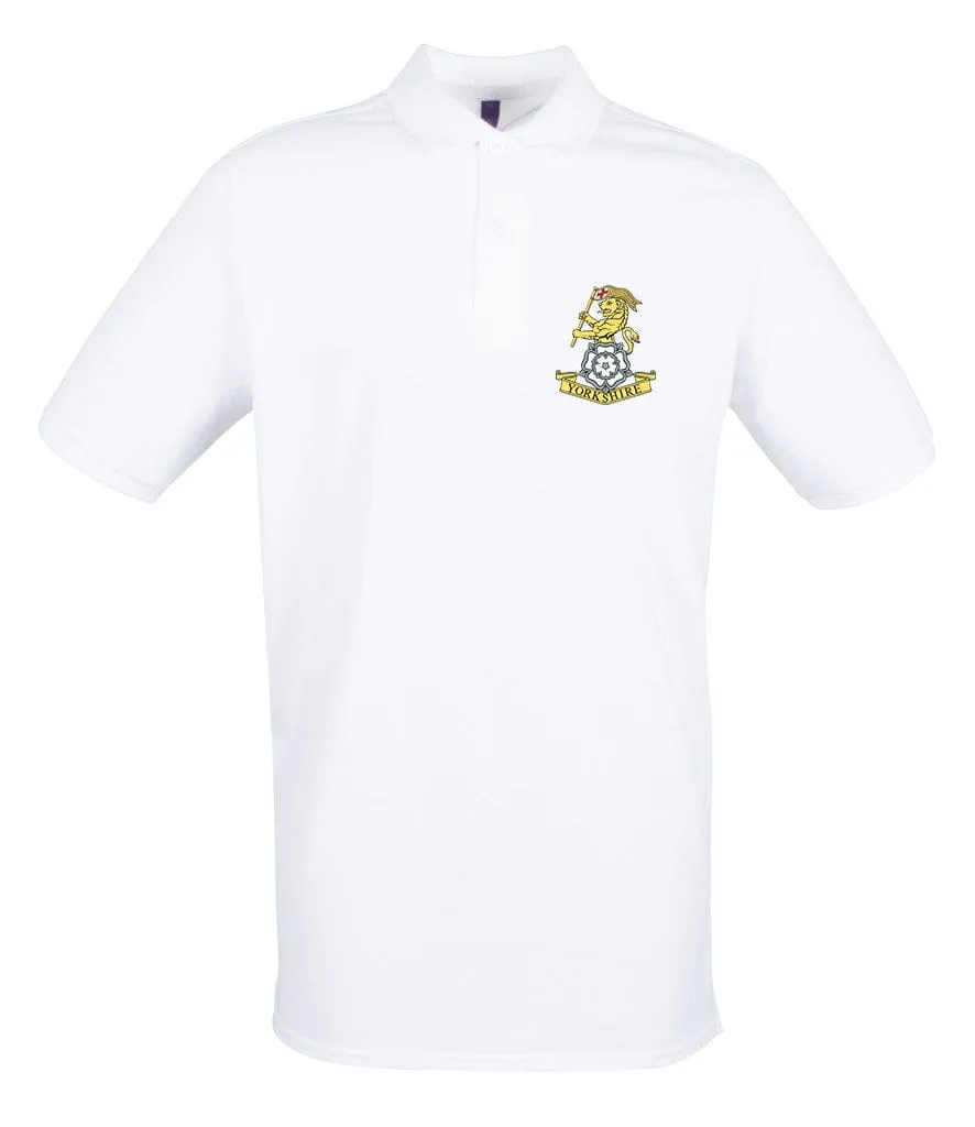 Yorkshire Regiment Embroidered Pique Polo Shirt
