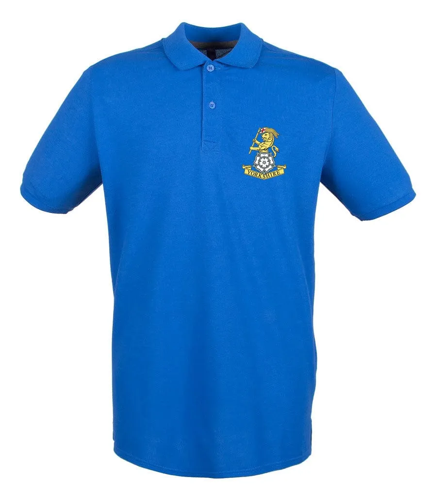 Yorkshire Regiment Embroidered Pique Polo Shirt