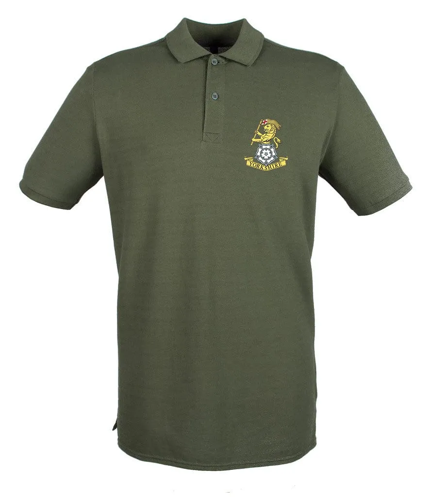 Yorkshire Regiment Embroidered Pique Polo Shirt